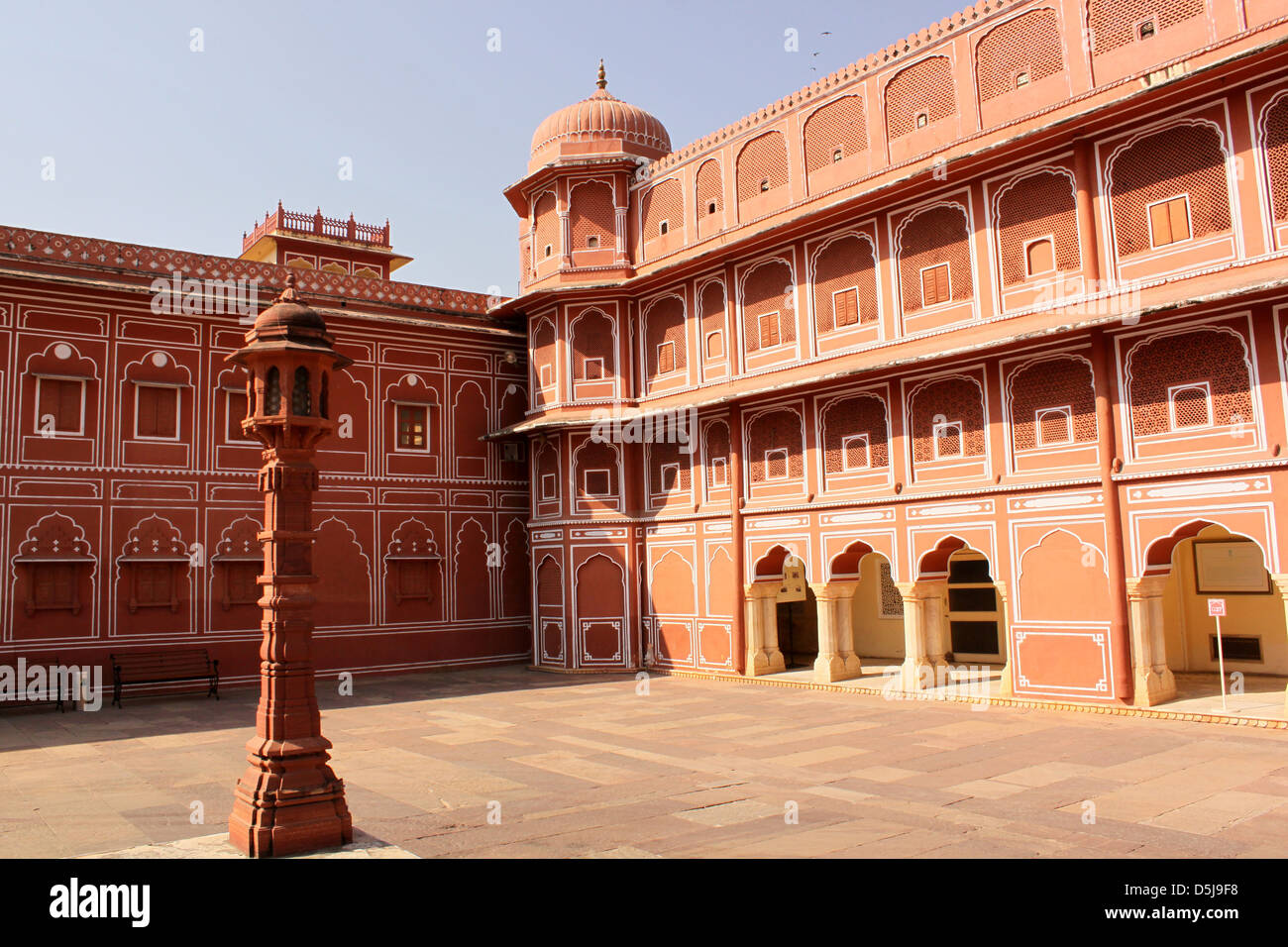 Diwan-i-Khas City Palace Jaipur città rosa Rajasthan in India Foto Stock