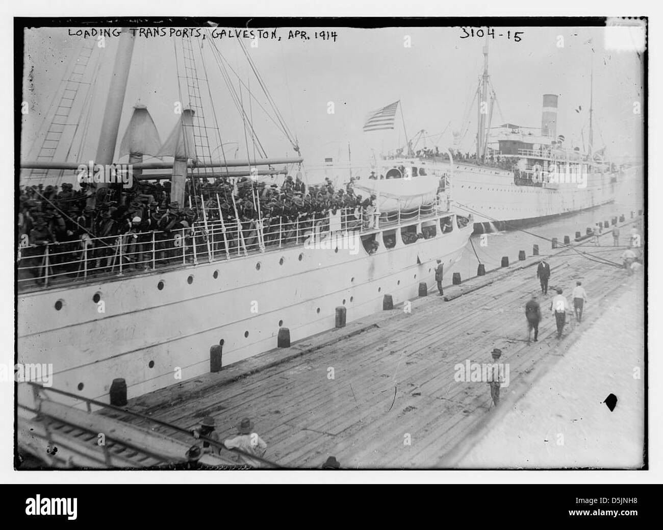 Trasporti di carico, Galveston, Apr. 1914 (LOC) Foto Stock