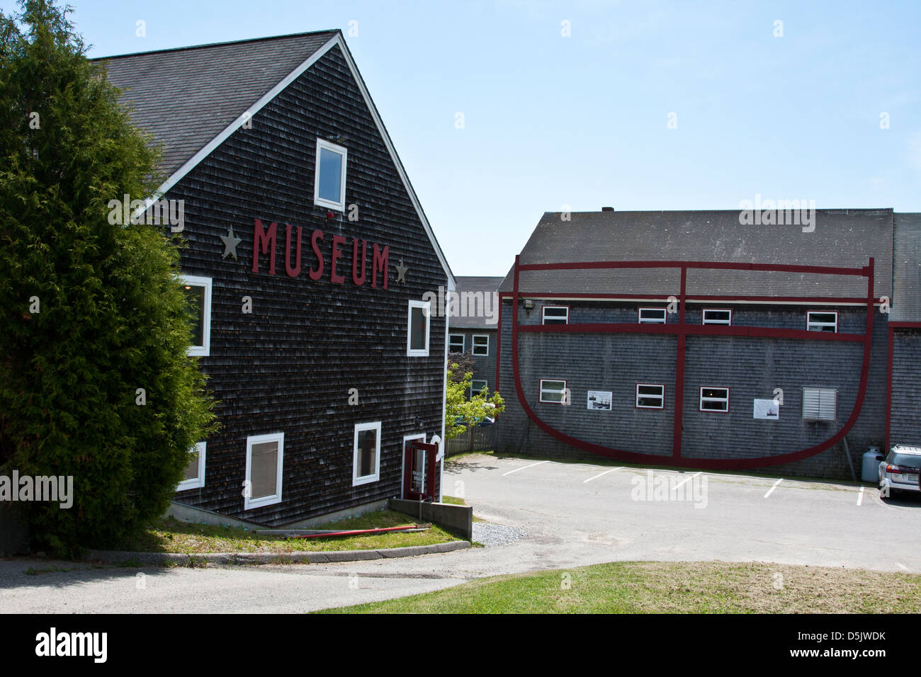 Rockland Maine, estate, il potere di vento e Museo Vela con sezione trasversale di clipper ship Foto Stock