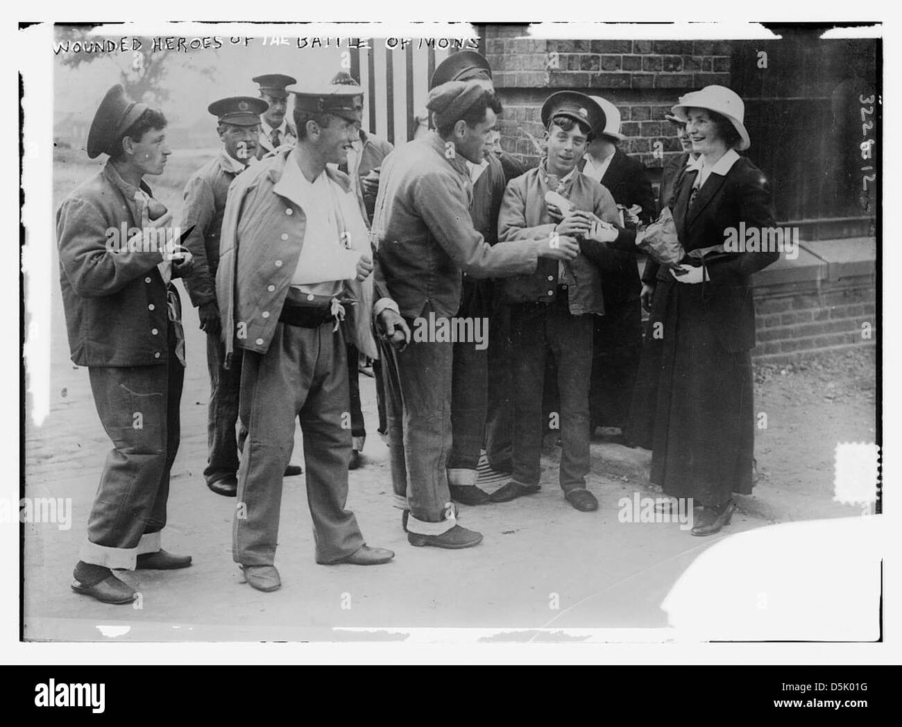 Eroi i feriti della battaglia di Mons (LOC) Foto Stock