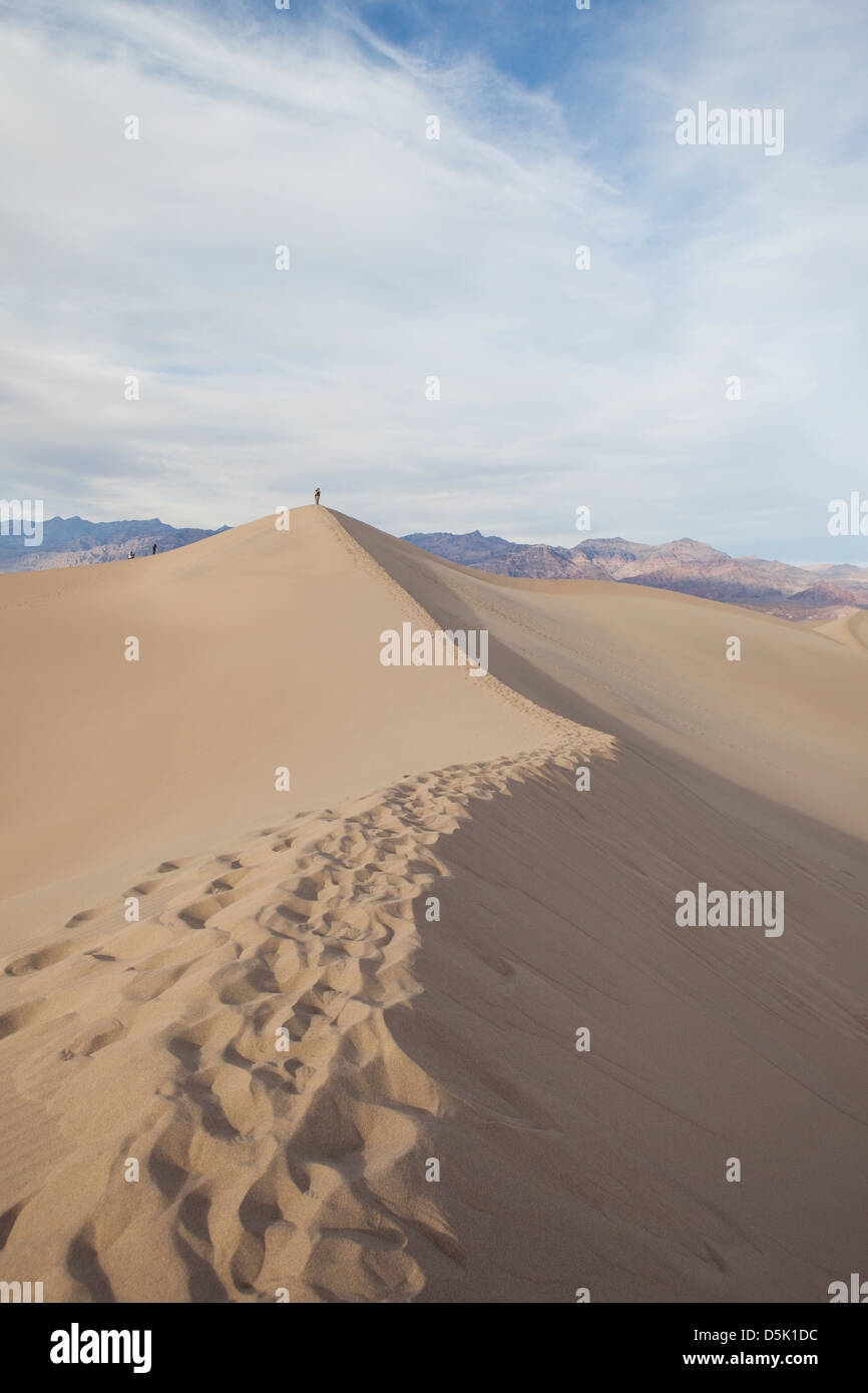 Dune di sabbia Death Valley, California Foto Stock