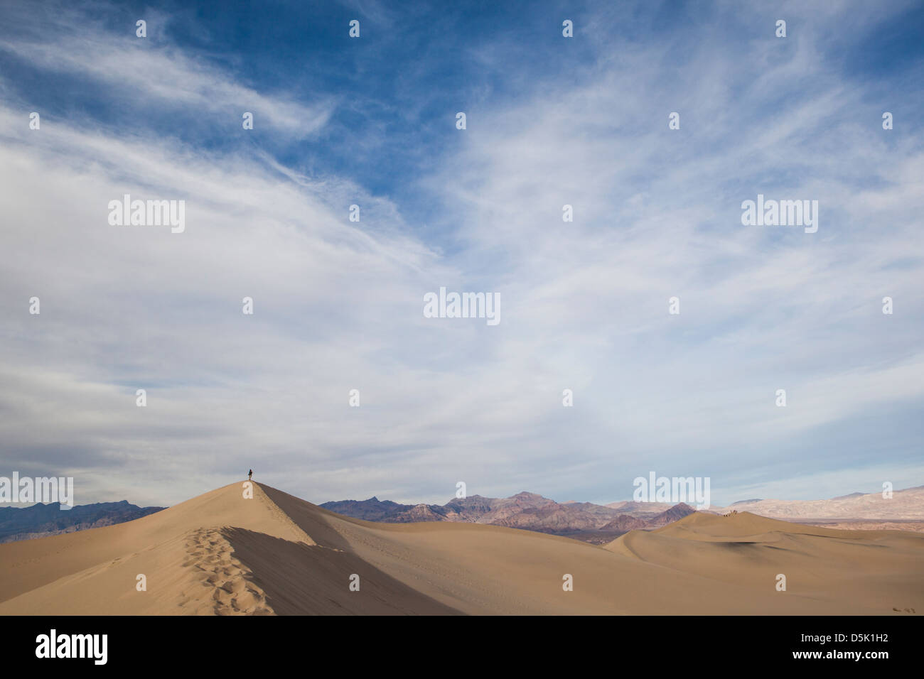 Dune di sabbia Death Valley, California Foto Stock