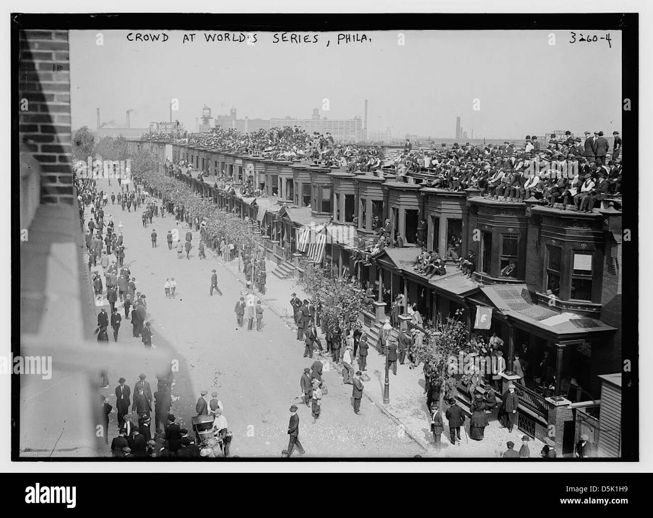 [Guardare la serie di game da tetti, Philadelphia (baseball)] (LOC) Foto Stock