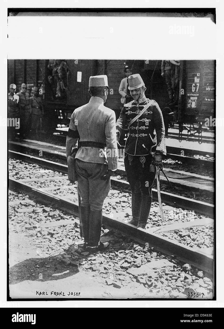 Un ritratto di Karl Franz Josef, catturato all'inizio del XX secolo, probabilmente enfatizzava il suo ruolo di figura storica, forse nella famiglia reale o in politica. Foto Stock
