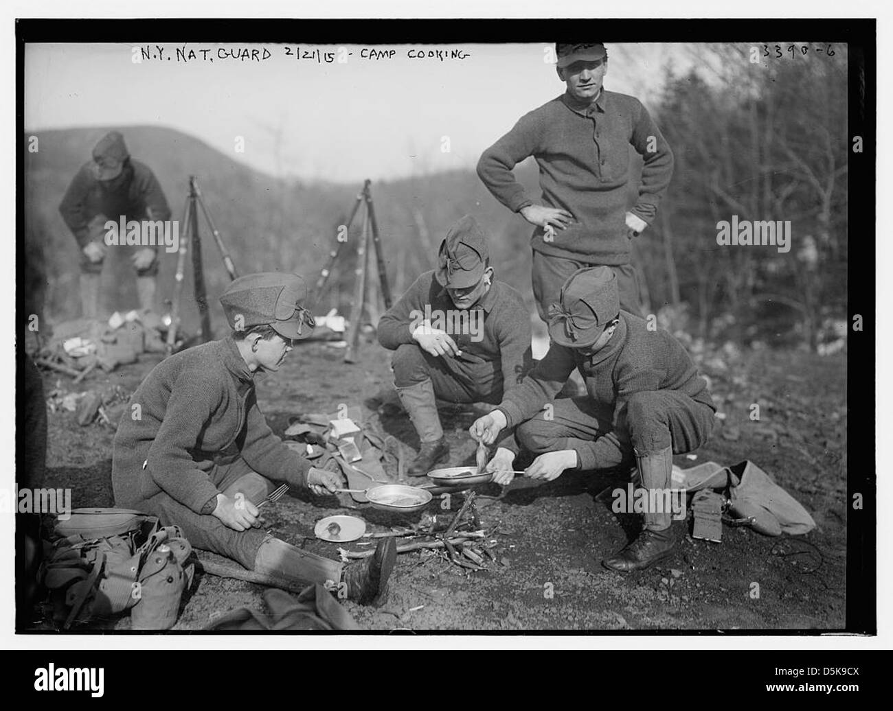 N.Y. Nat. Guardia, 2/21/15 - camp la cottura (LOC) Foto Stock