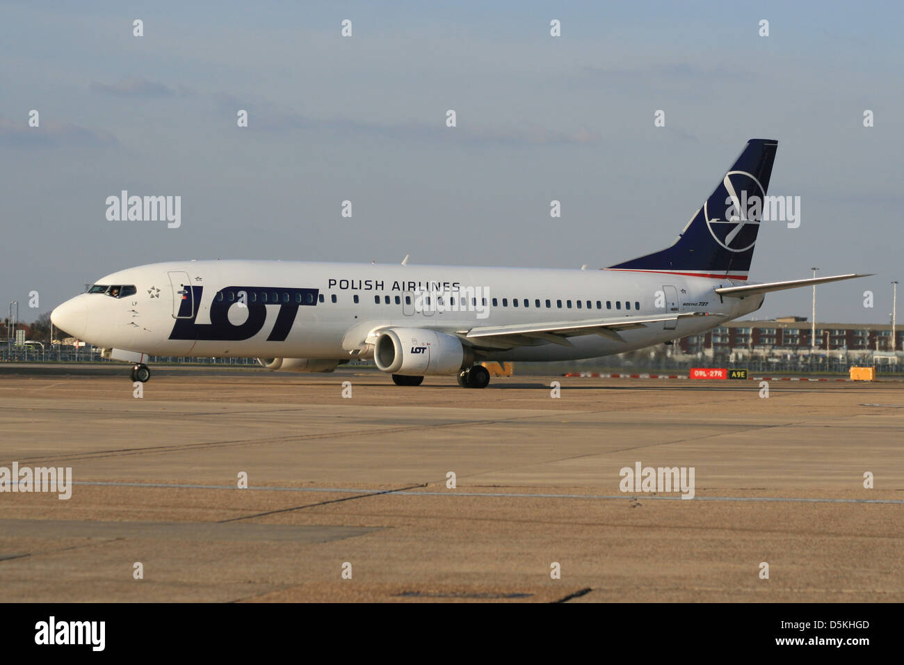LOT Polish Airlines Boeing 737 Foto Stock