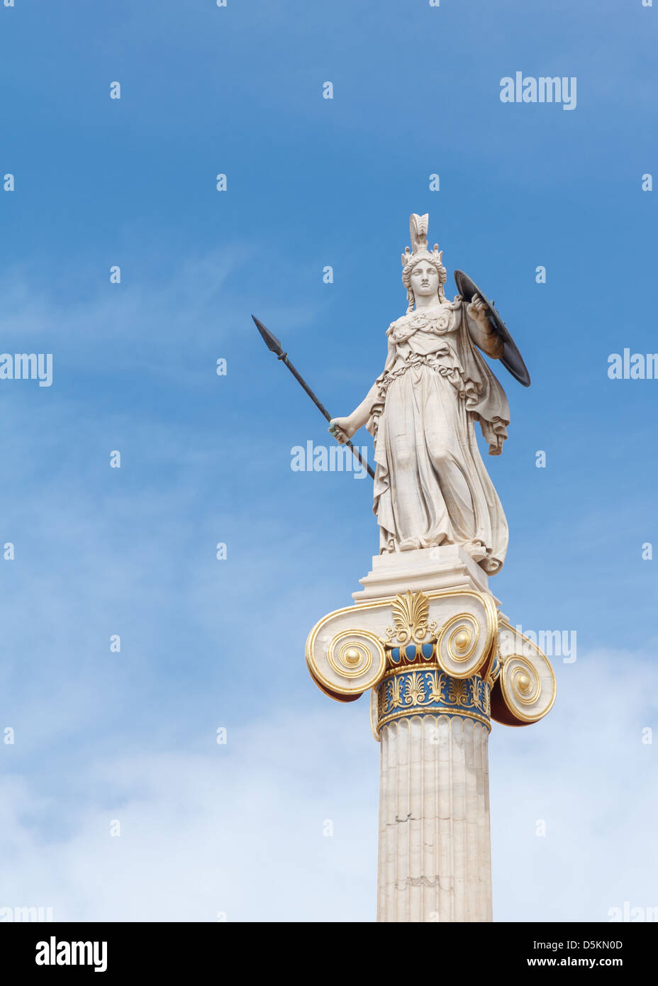 Athena statua in Atene, Grecia Foto Stock