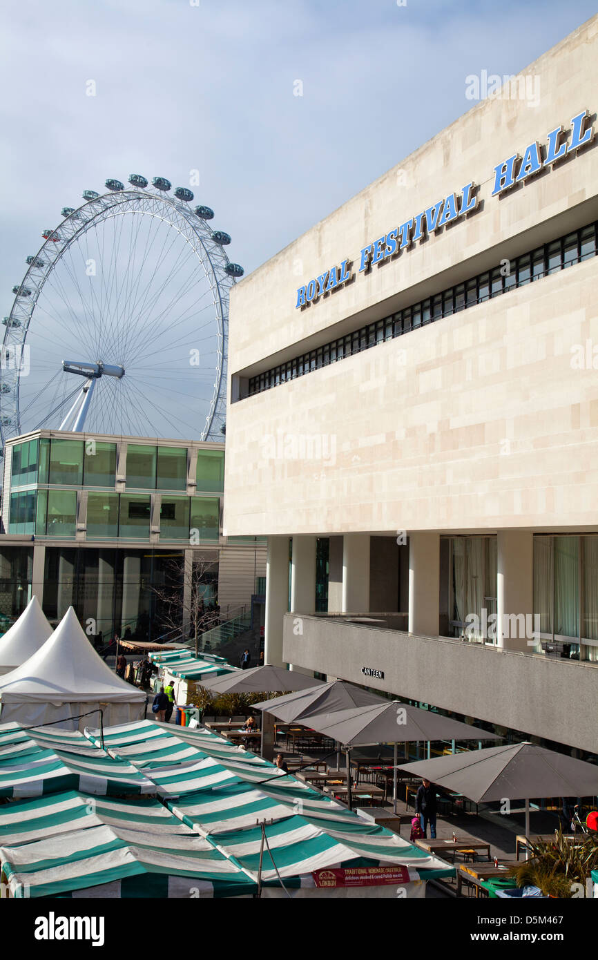 Royal Festival Hall a Londra 's South Bank - REGNO UNITO Foto Stock