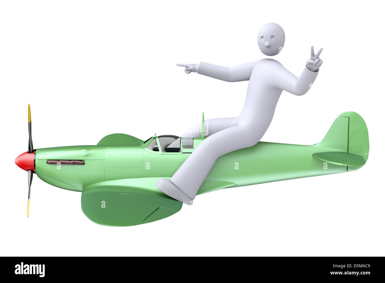 Cartoon aeromobile Foto Stock