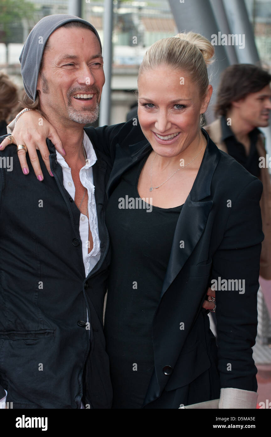 Janine Kunze e ospite presso il tedesco premiere del musical "Rocky Horror Show" al Musical Dom. Colonia, Germania - Foto Stock