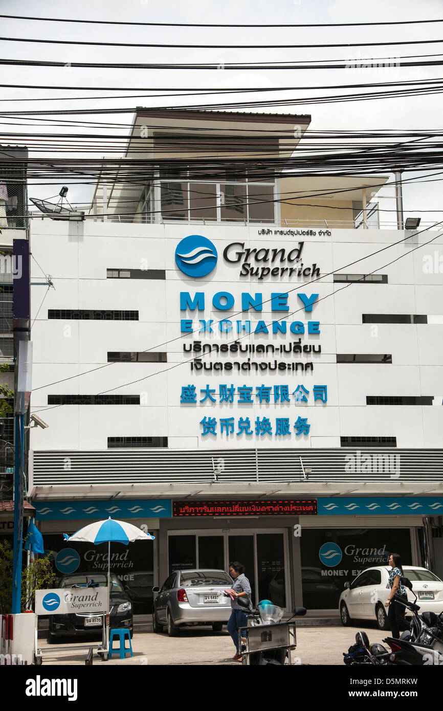 Bangkok, Thailandia lo scambio di denaro. Foto Stock