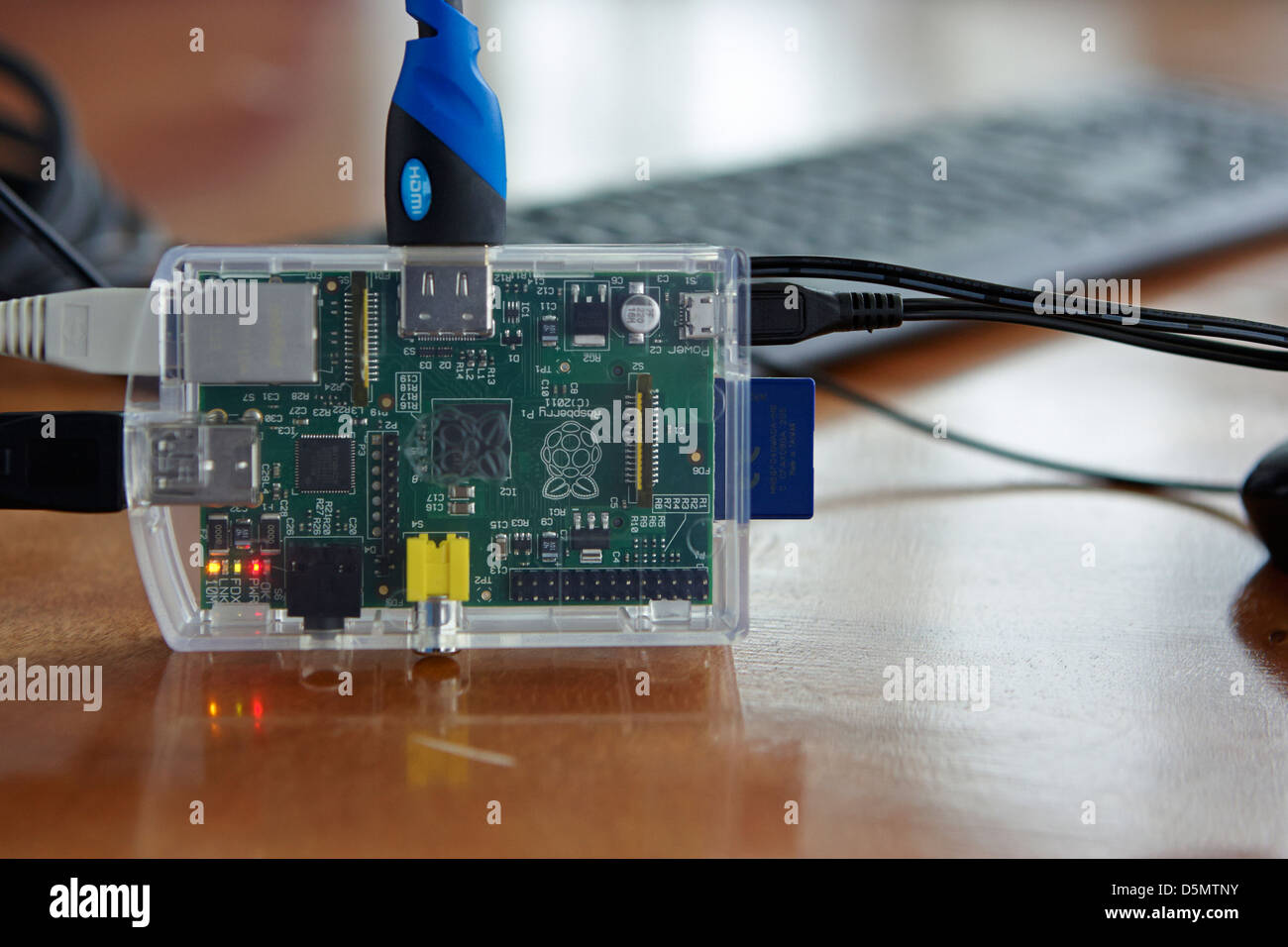 Lampone pi single board computer in miniatura Foto Stock