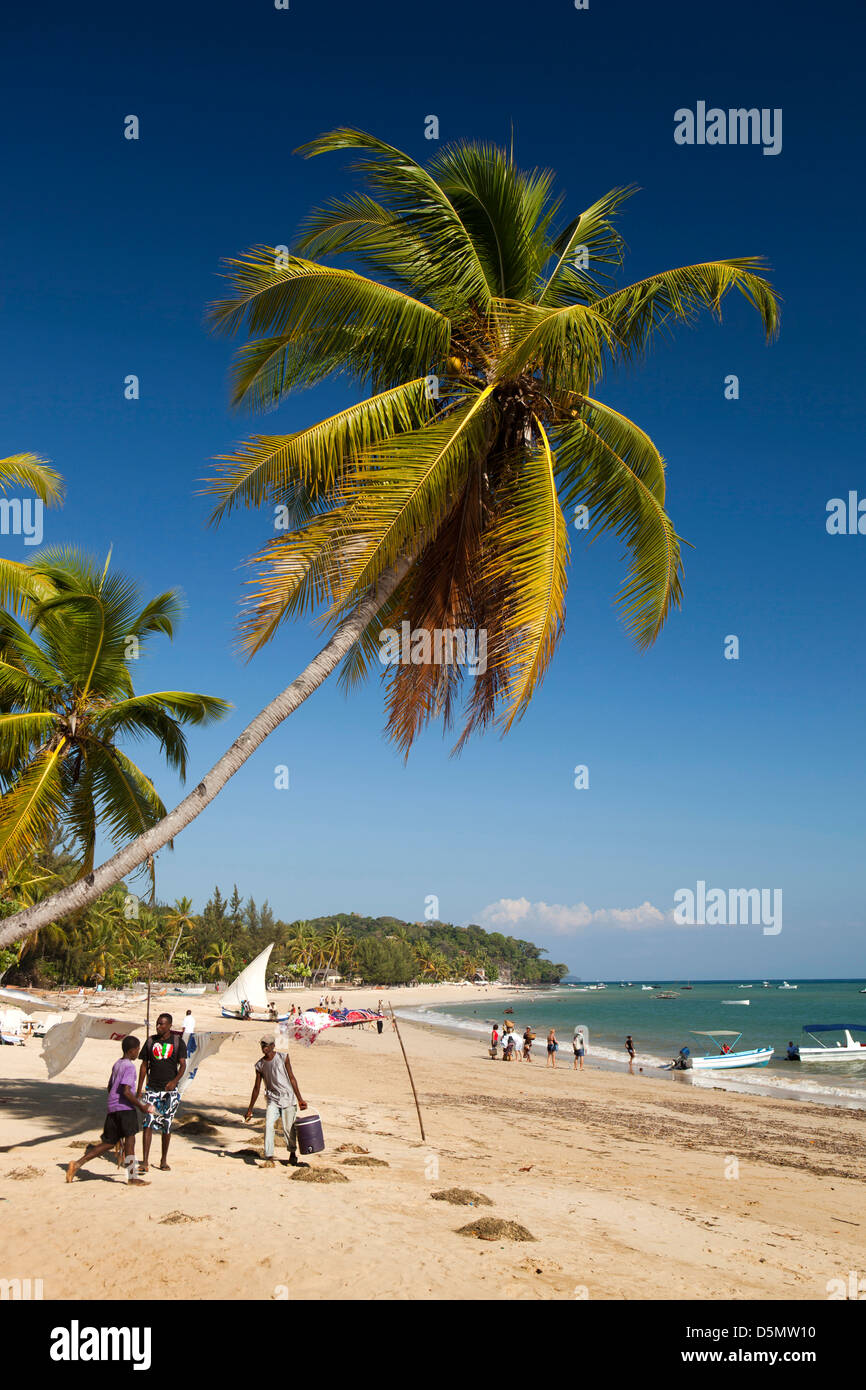 Madagascar Nosy Be, spiaggia di Ambatoloaka Foto Stock