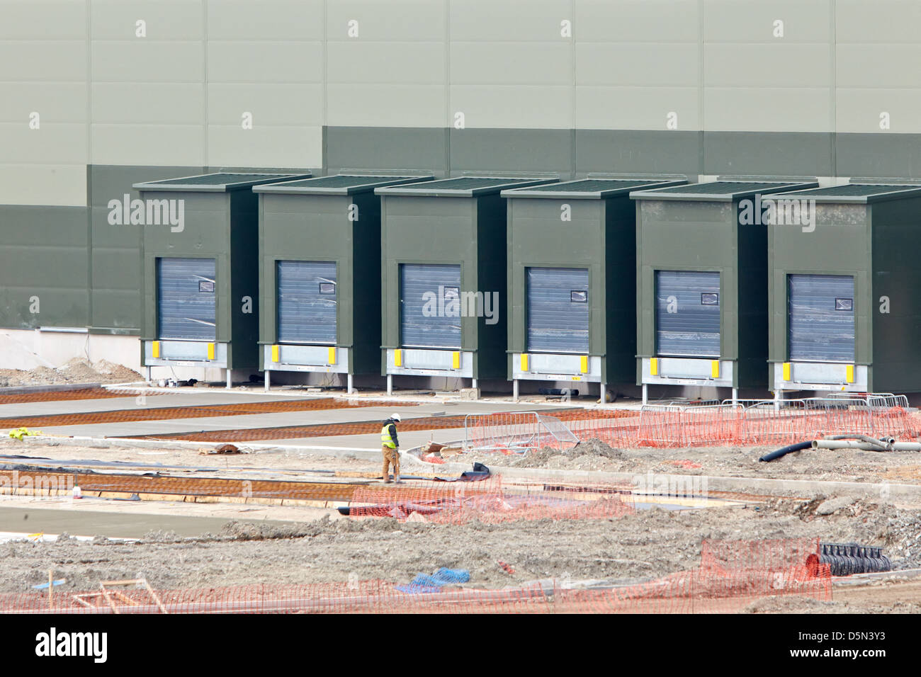 Vista generale della Arla megadiary essendo costruito in Aston Clinton vicino a Aylesbury, Buckinghamshire Foto Stock