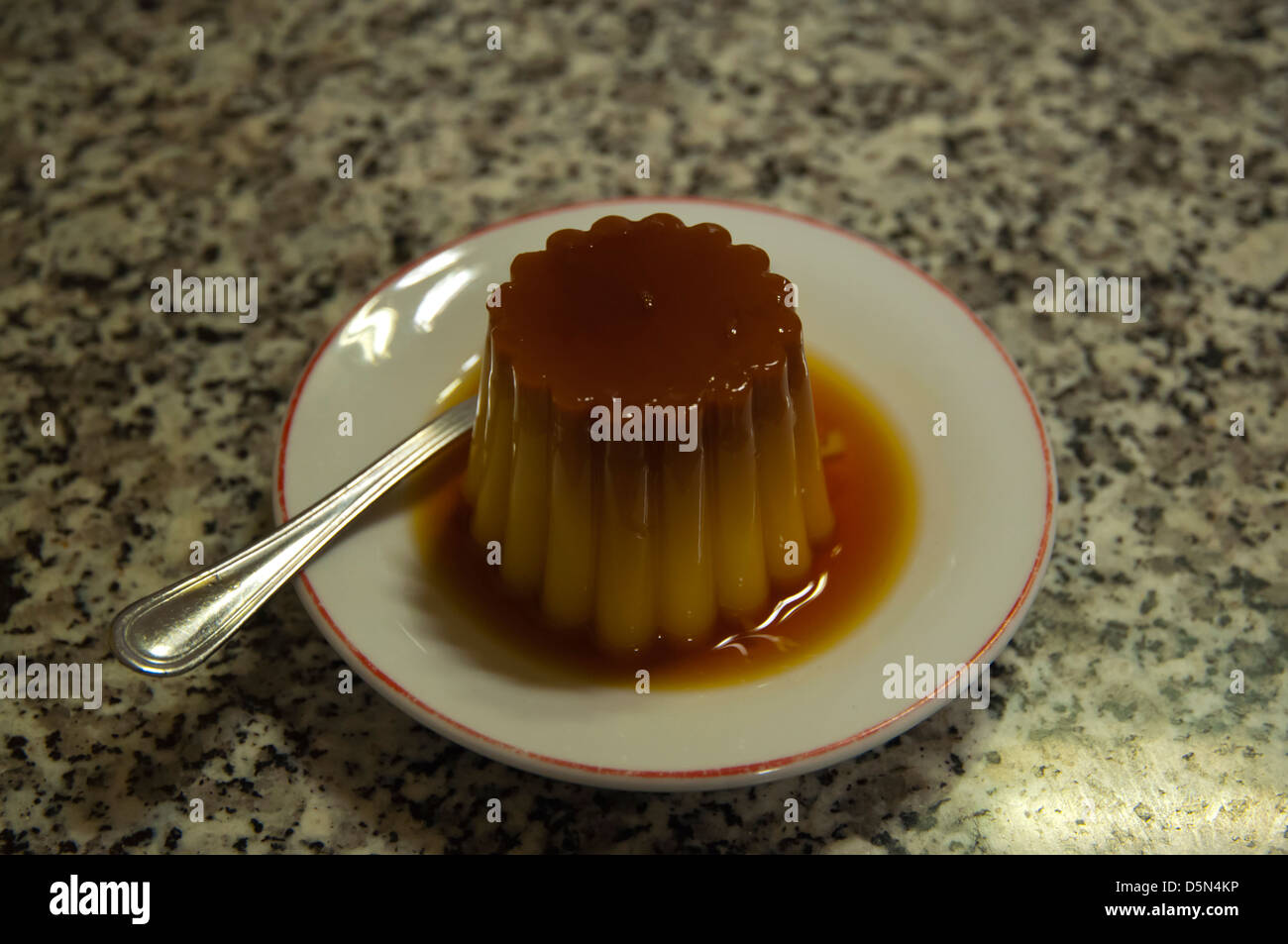 Il budino dessert Santa Cruz città isola di Tenerife Isole Canarie Spagna Foto Stock