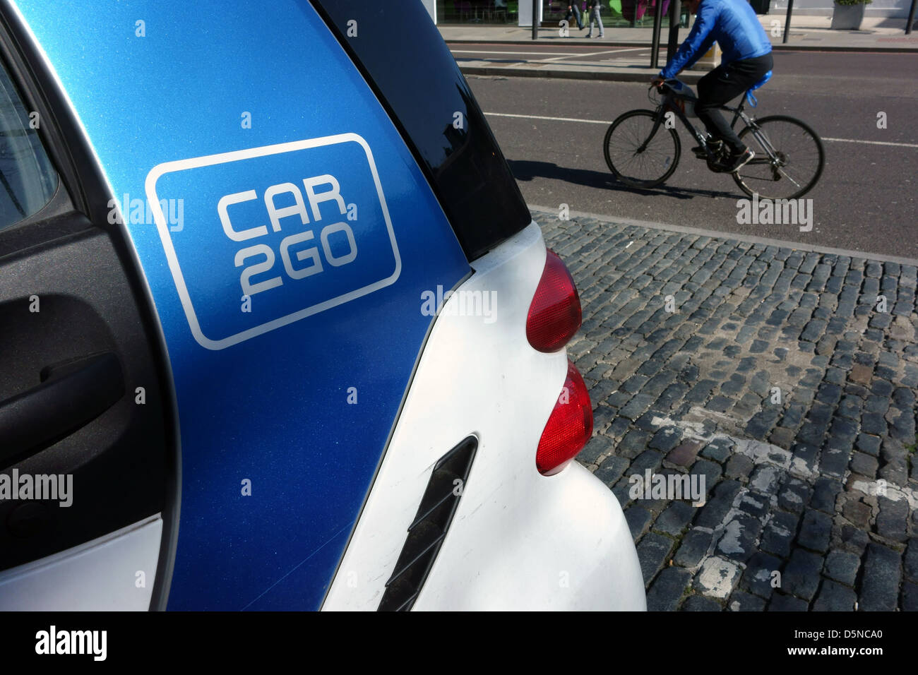 Auto 2 Go car club Smart, Londra Foto Stock