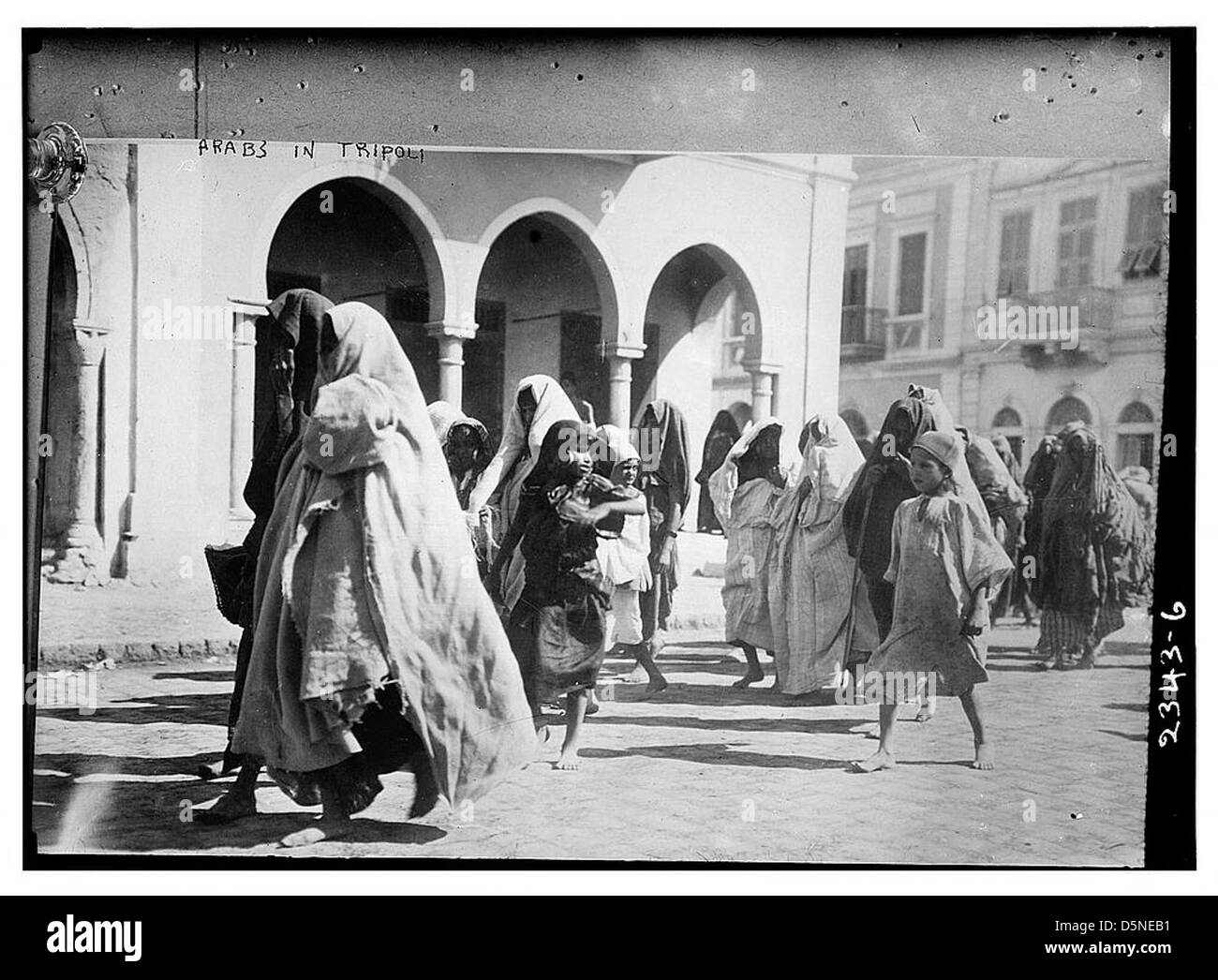 Gli arabi a Tripoli (LOC) Foto Stock