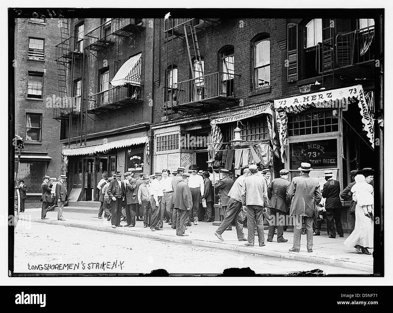 Long shoreman's sciopero - N.Y. (LOC) Foto Stock