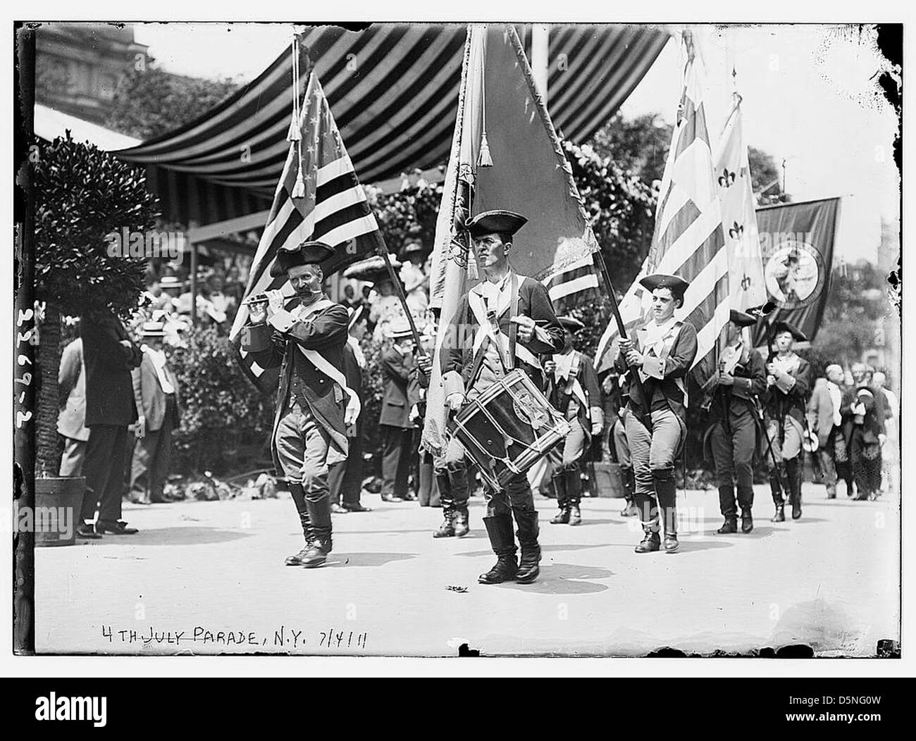 4 Luglio Parade, 1911, N.Y. (LOC) Foto Stock