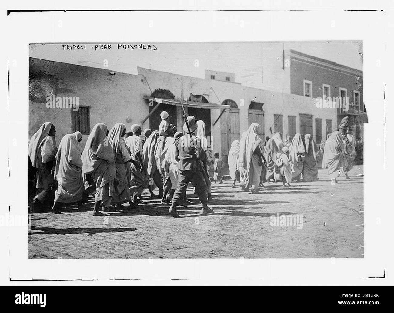 Tripoli - prigionieri arabi (LOC) Foto Stock