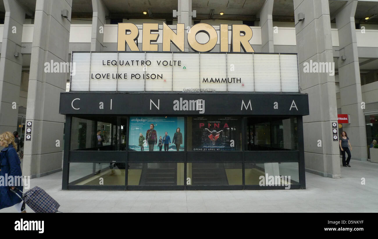 Renoir cinema, il Brunswick, Bloomsbury, Londra, Regno Unito. Foto Stock