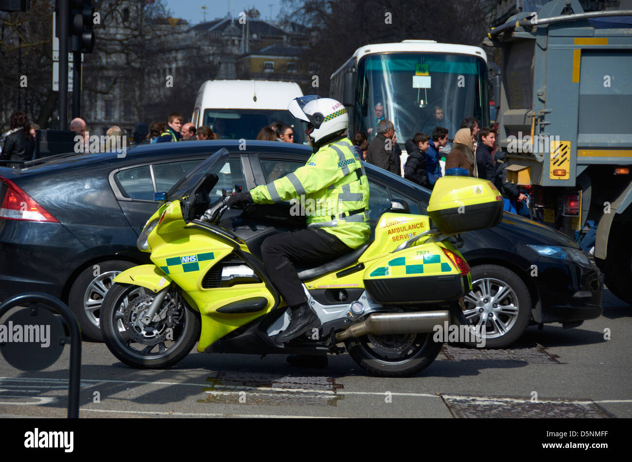 London ambulanza motociclo responder rapida. Foto Stock