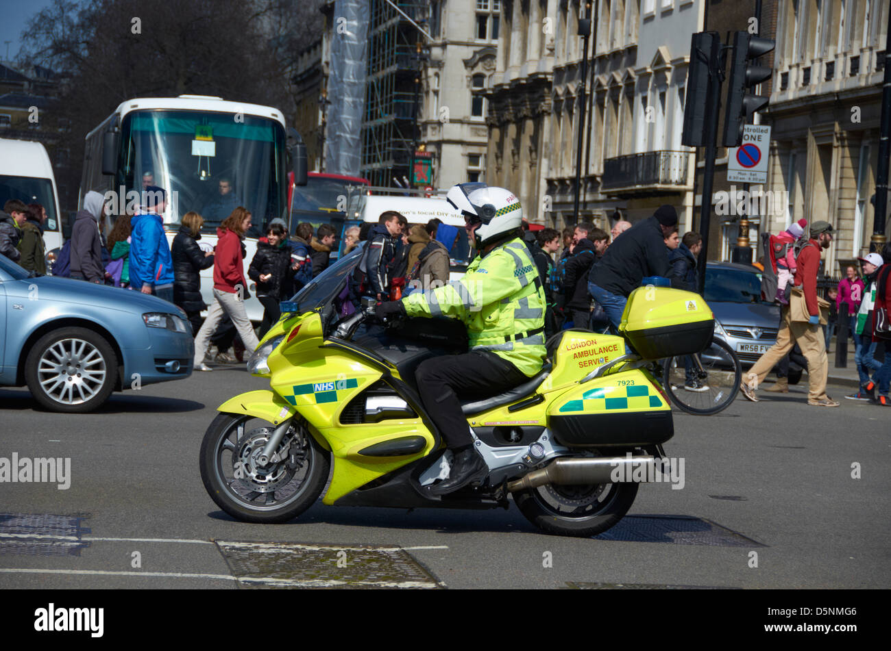 London ambulanza motociclo responder rapida. Foto Stock