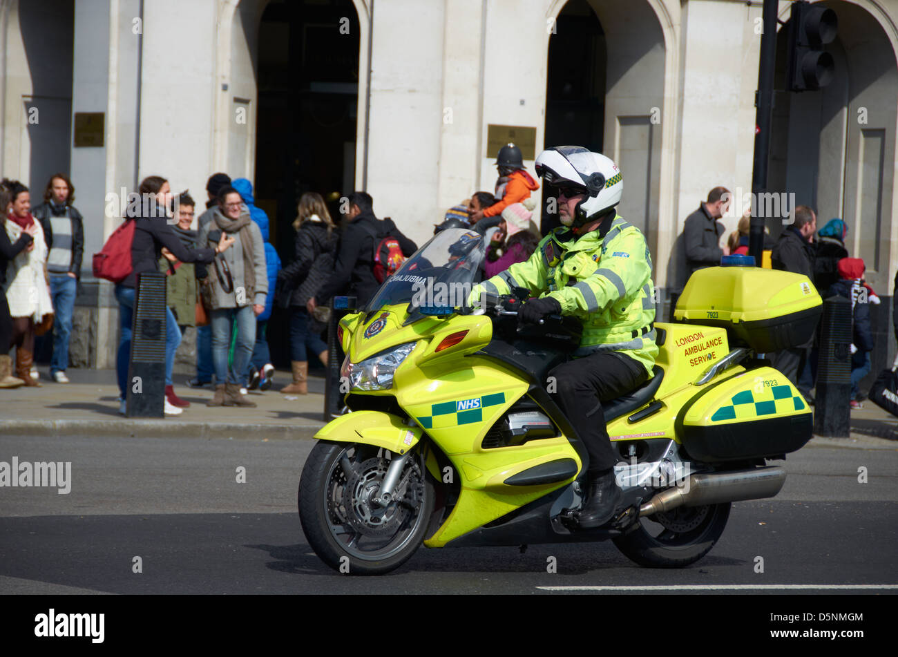 London ambulanza motociclo responder rapida. Foto Stock