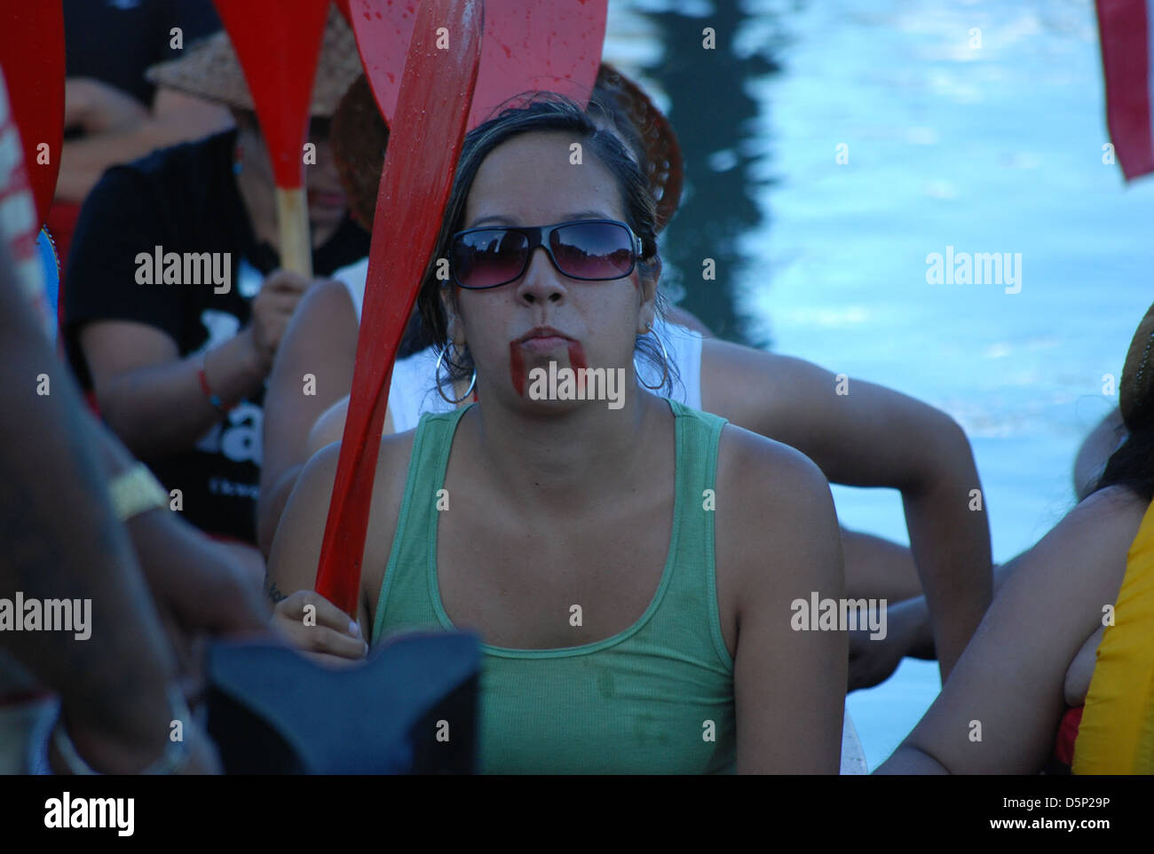 Canoa, coastsalish, waterquality Foto Stock