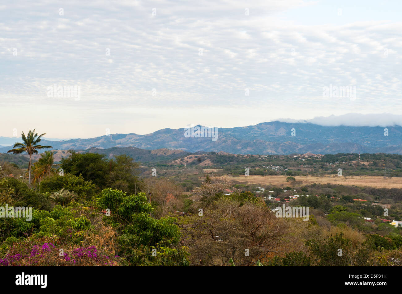 Vista della Valle Centrale Costa Rica Foto Stock