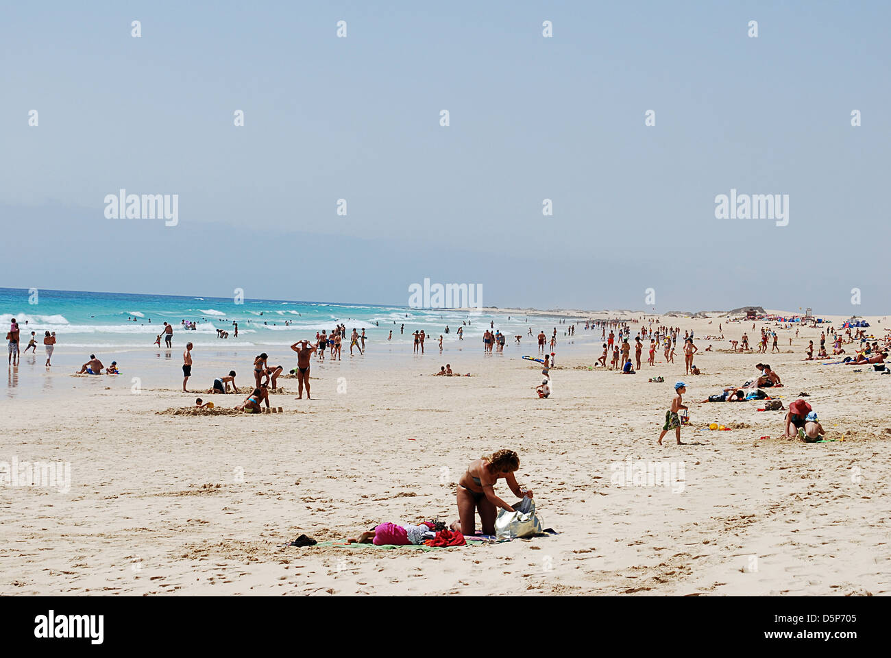 Fuerteventura Beach con grandi spiagge Foto Stock