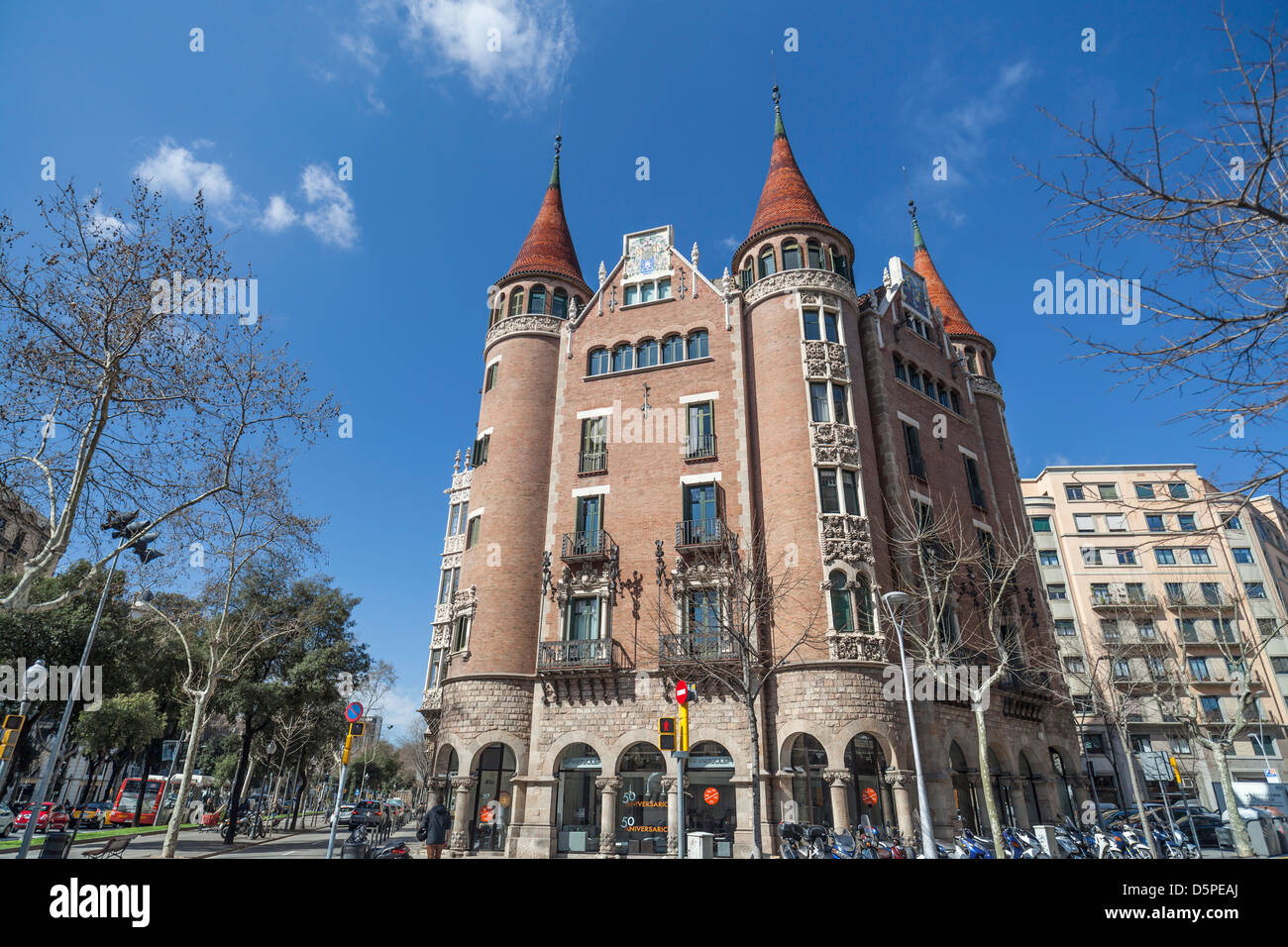 La Casa de les Punxes,Barcellona,Cataluña,Spagna Foto Stock