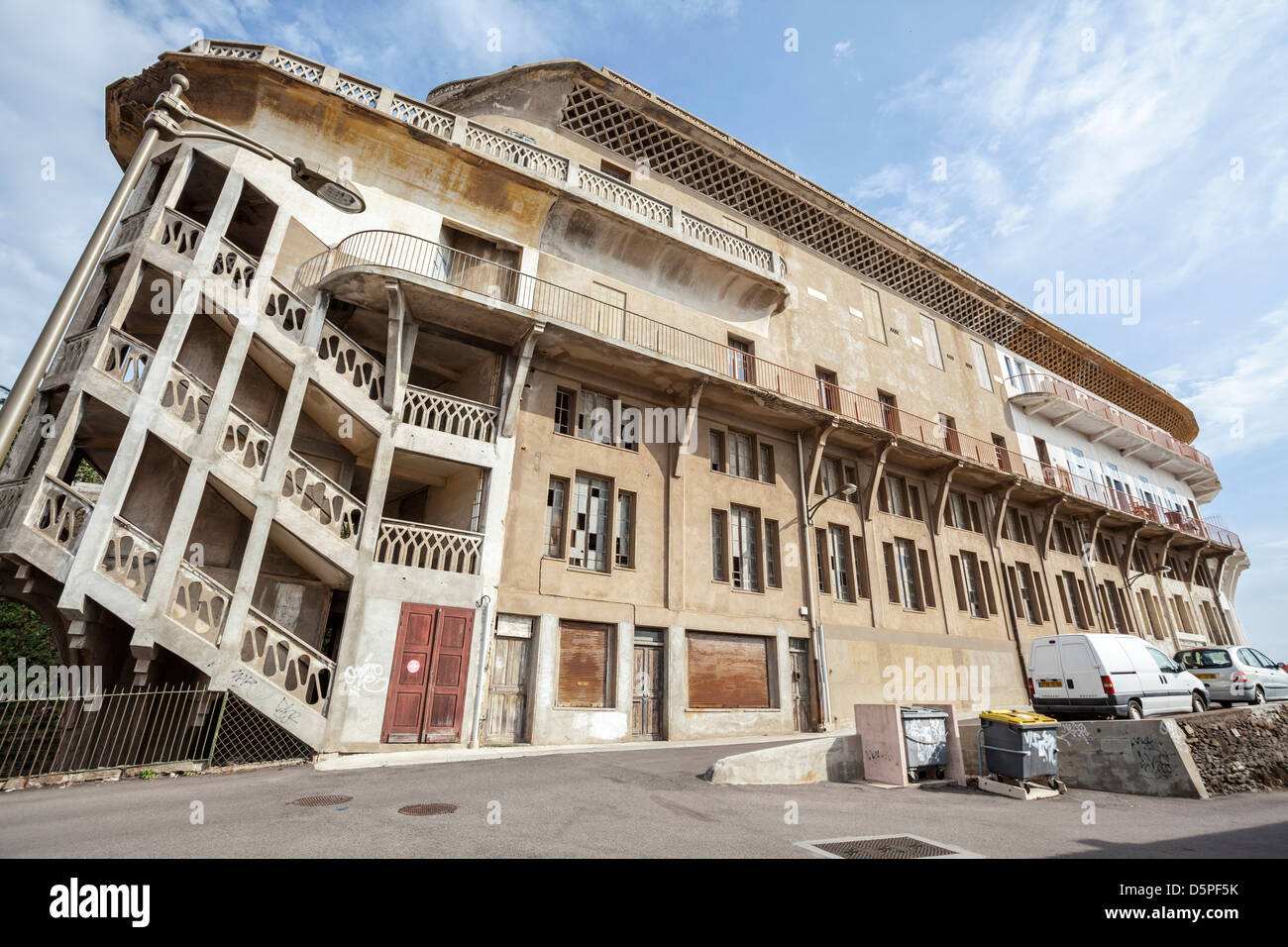 Hotel Belvedere du rayon vert in Cerbere,Languedoc-Roussillon, Francia. Foto Stock