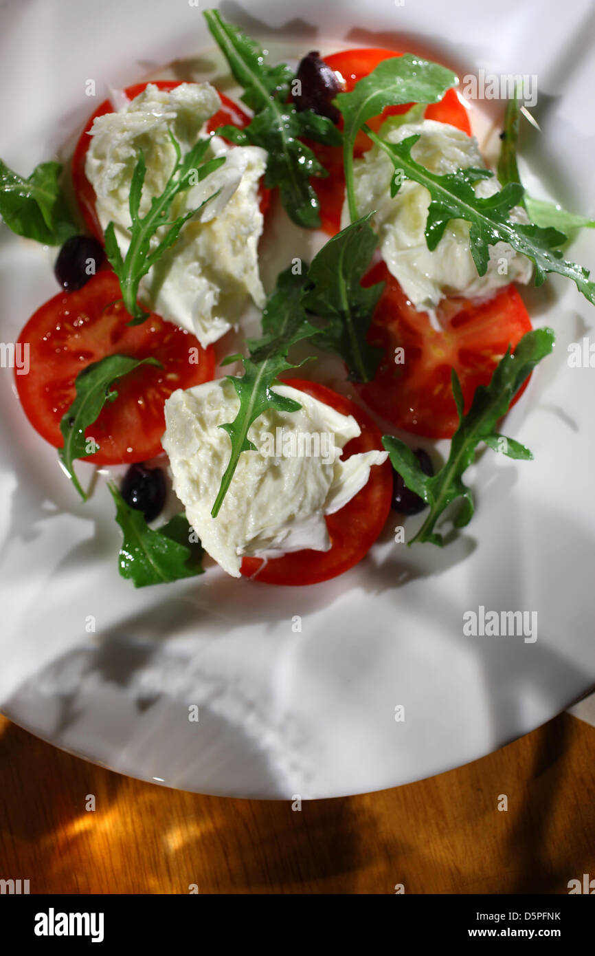 Mozzarella insalata di pomodoro, Foto Stock