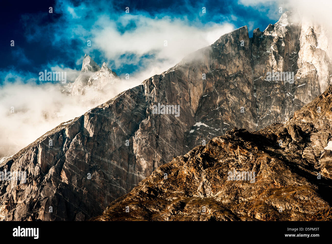 Paesaggio di montagna. Spiti Valley, Himachal Pradesh, India Foto Stock