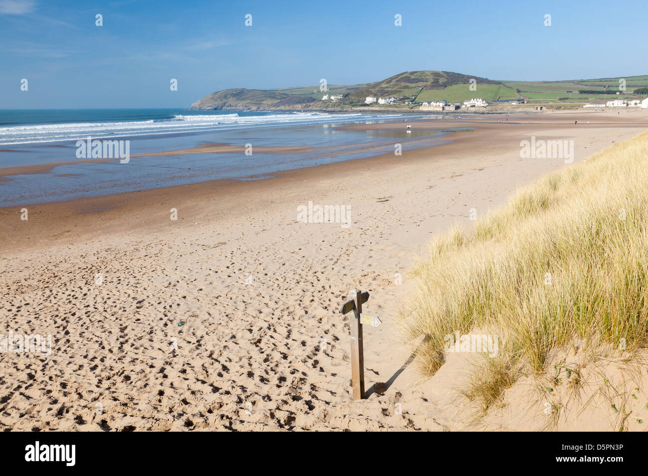 Croyde sulla North Devon Coast Inghilterra REGNO UNITO Foto Stock