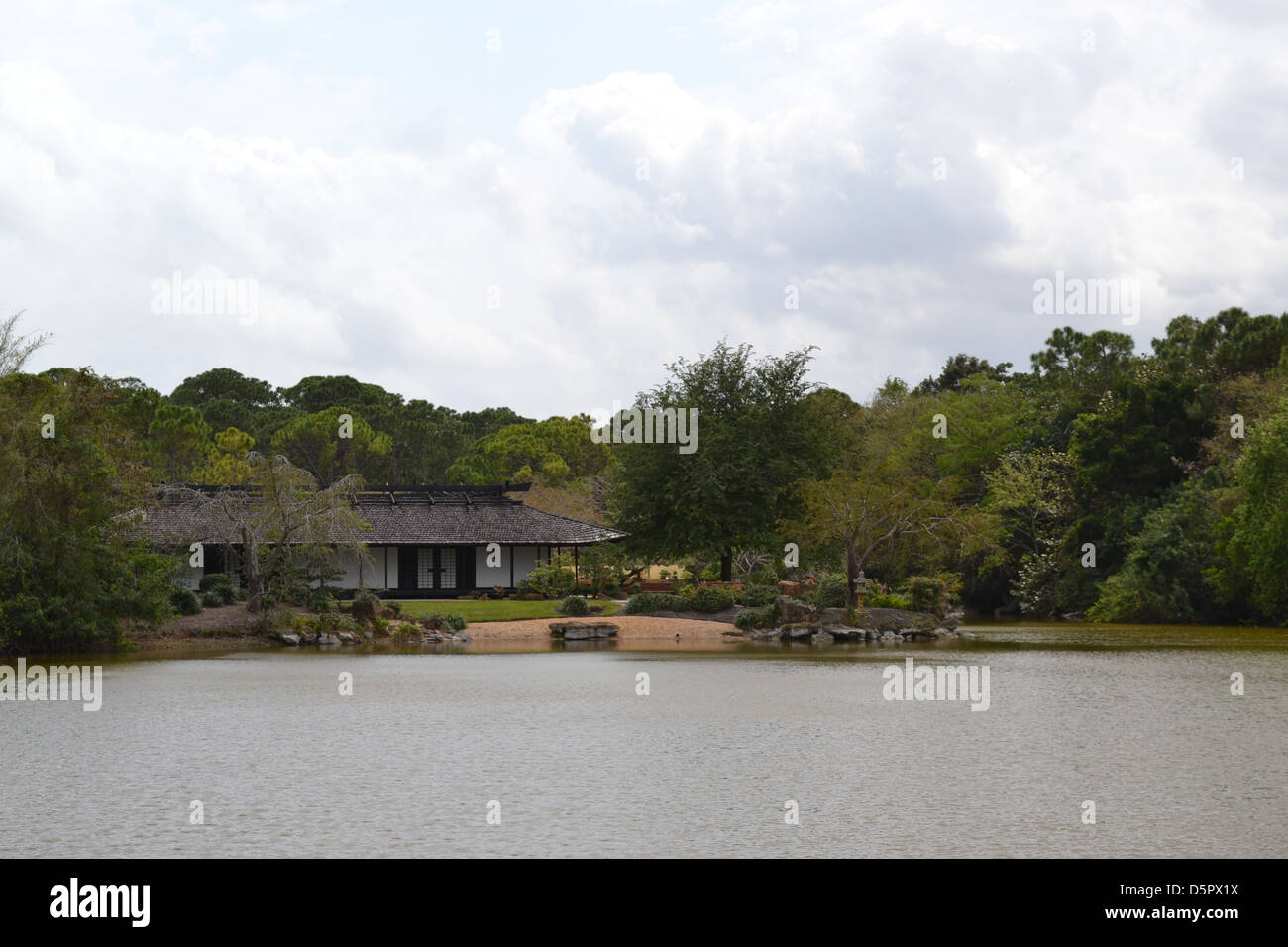 Casa di Morikami river garden Foto Stock