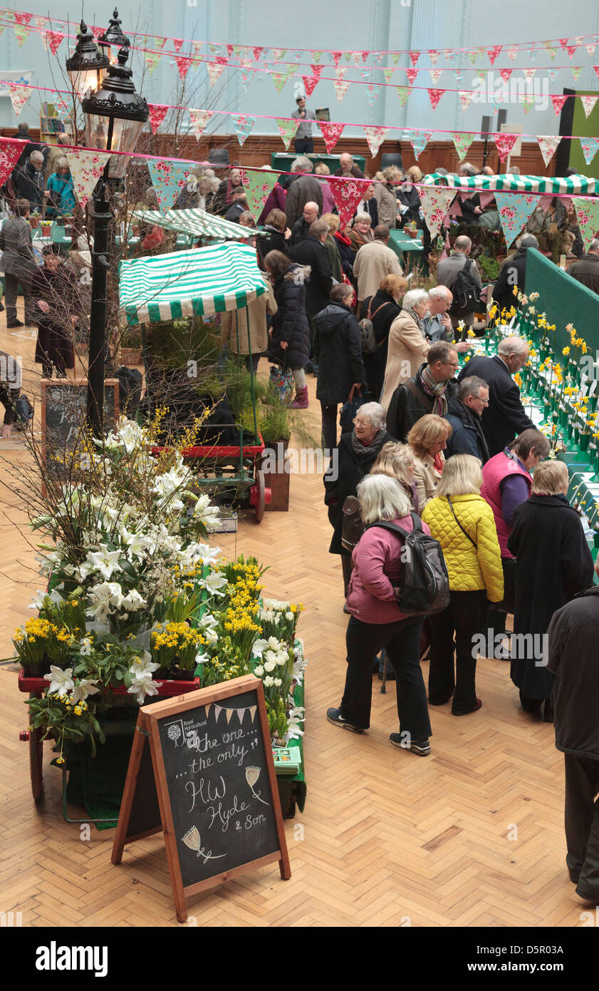 La RHS grande impianto di Londra Fair ha luogo presso il Royal Horticultural Hall di Westminster il 26 e 27 marzo 2013. Foto Stock