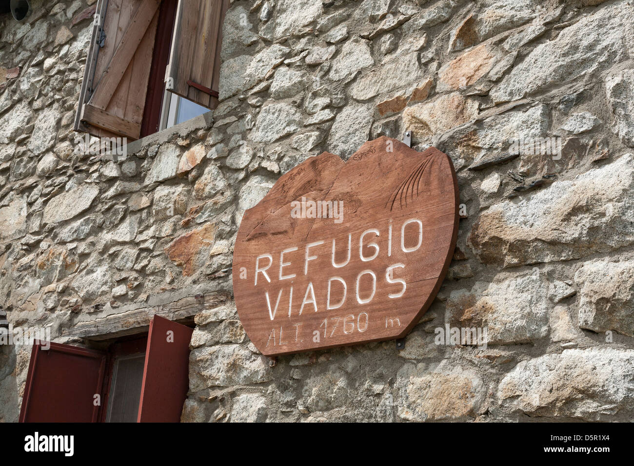 Refugio de Viadós nella Valle de Chistau - Huesca, Aragona, Spagna Foto Stock