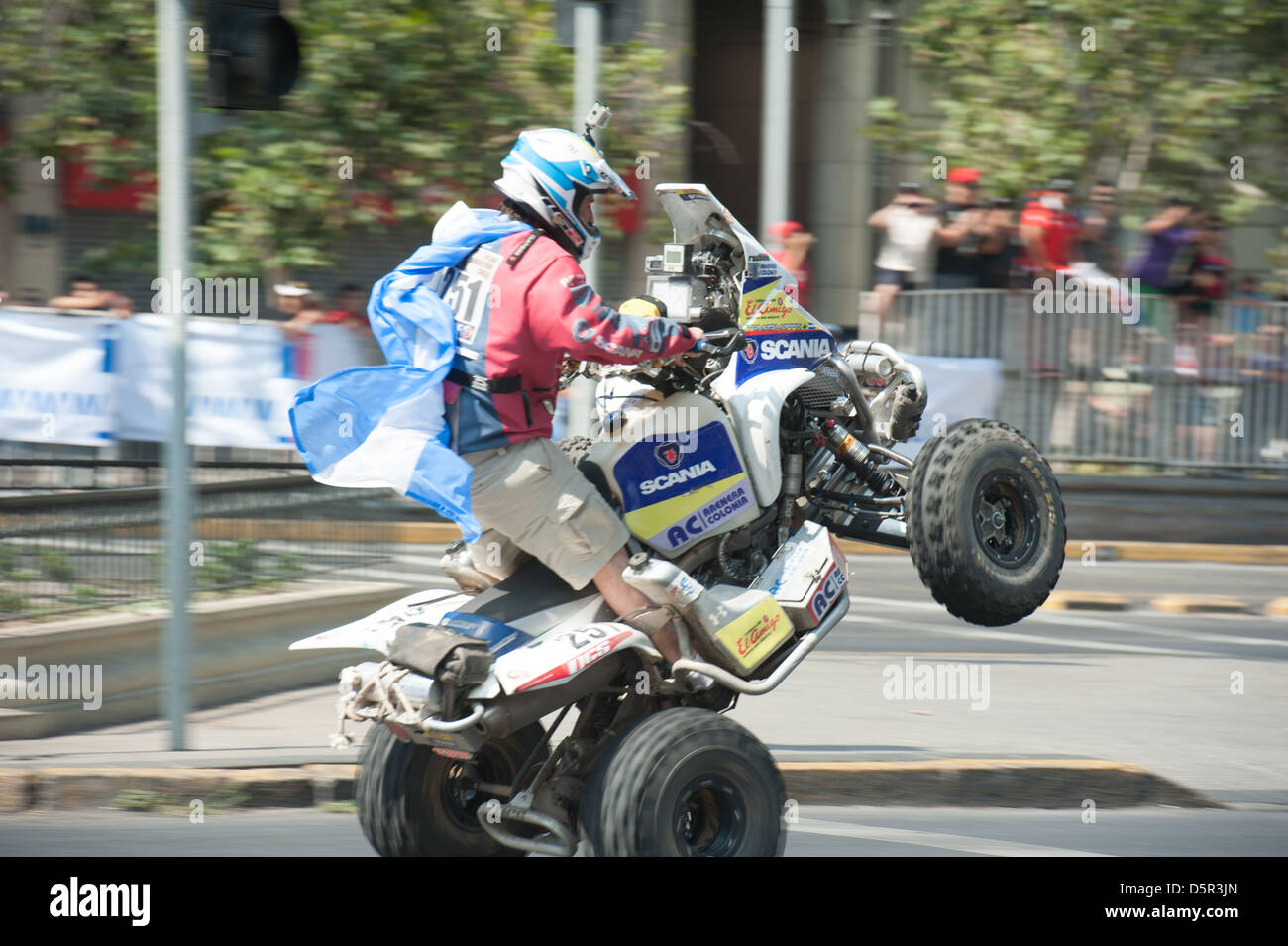 Il Dakar Rally, Santiago del Cile Foto Stock