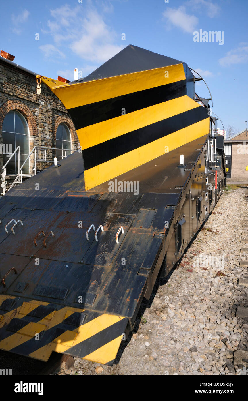 La deriva indipendente Spazzaneve ADB965209 costruita negli anni sessanta su trame modificate di vapore loco offerte Foto Stock