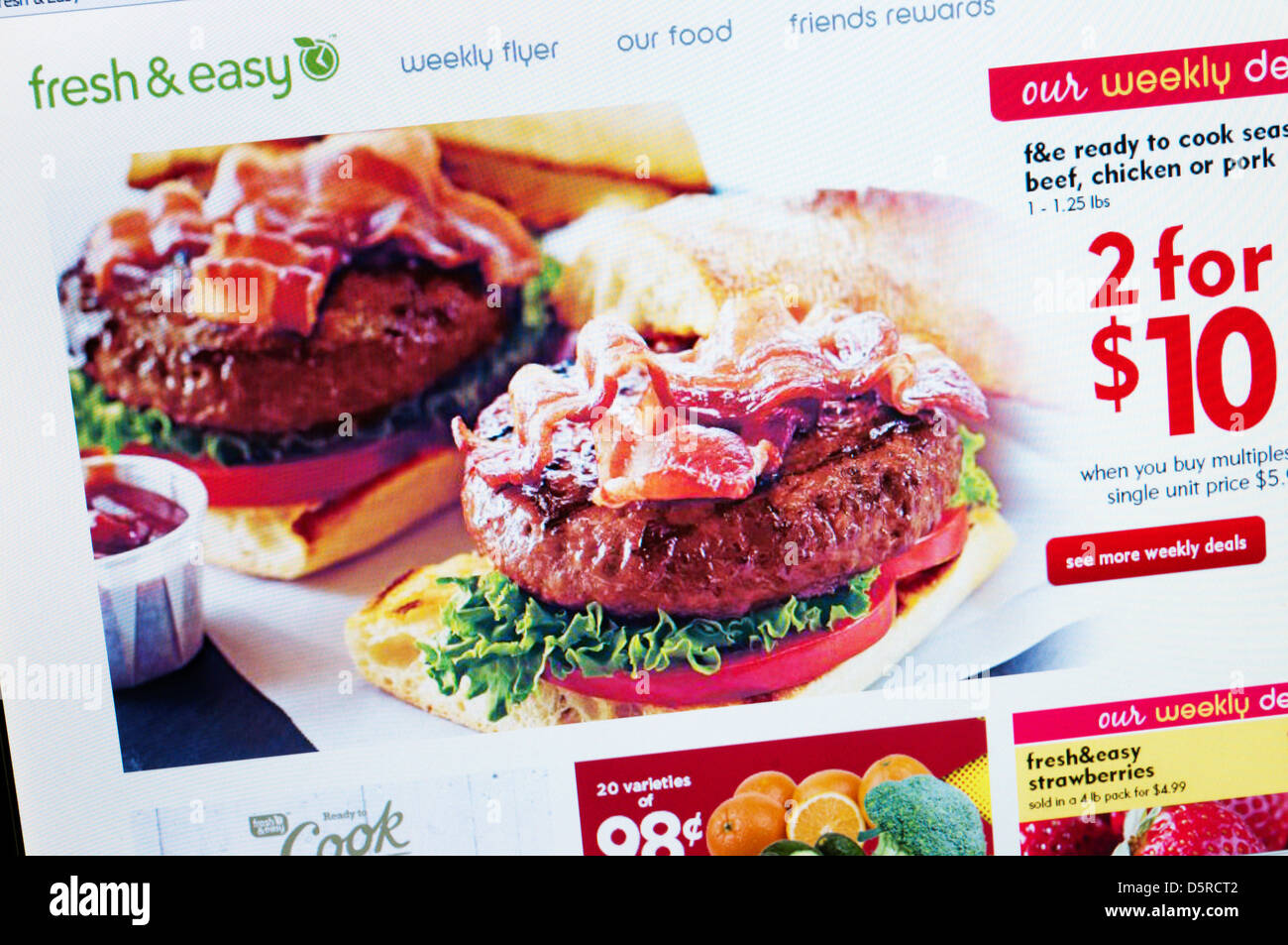 Fresh & Easy è una catena di negozi di generi alimentari negli Stati Uniti occidentali. Si tratta di una consociata di Tesco, Foto Stock