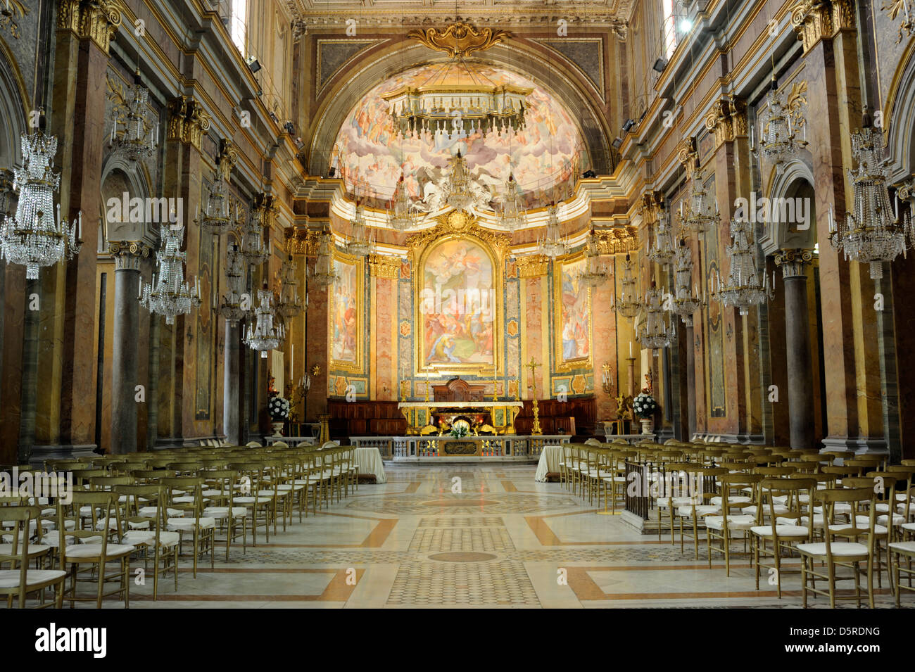 Italia, Roma, Celio, basilica dei Santi Giovanni e Paolo Foto Stock