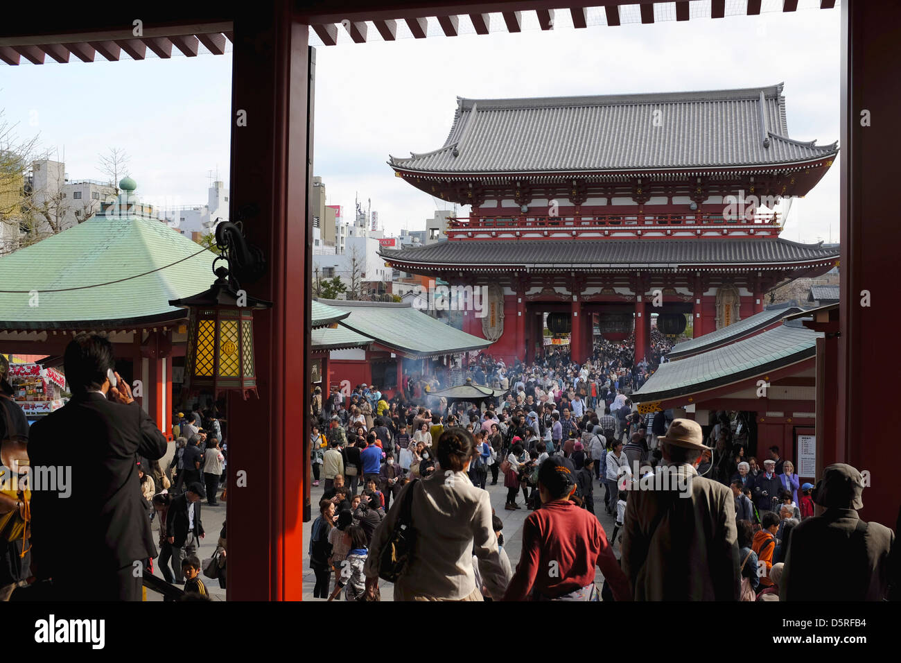 Il tempio Sensoji di Asakusa, Tokyo Foto Stock