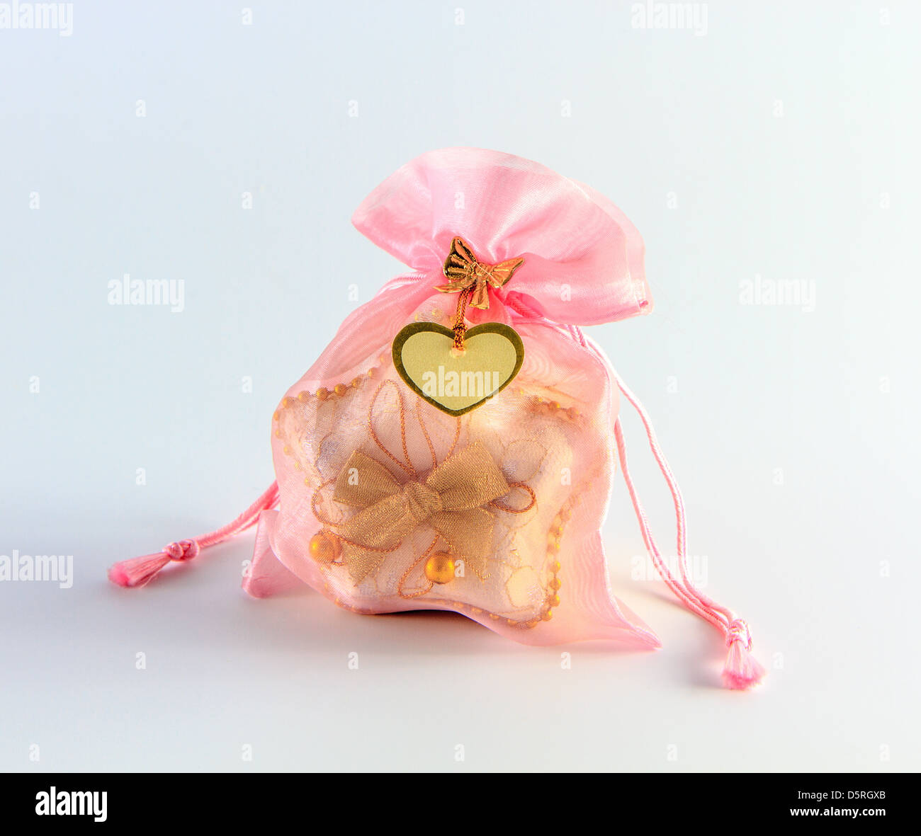 Rosa elegante confezione regalo Foto Stock