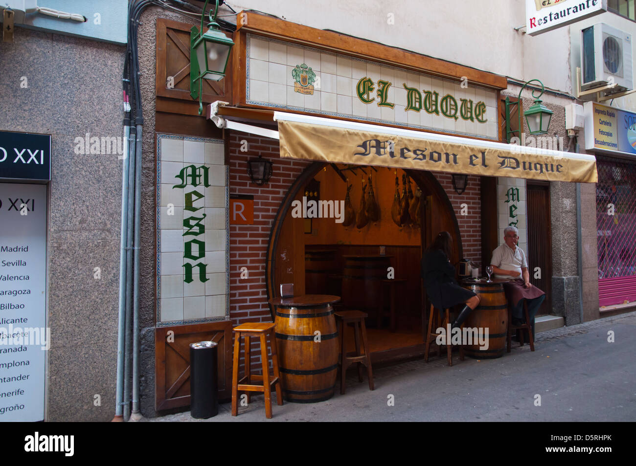 Restaurante El Duque un galiziano ristorante centrale di Santa Cruz città isola di Tenerife Isole Canarie Spagna Foto Stock