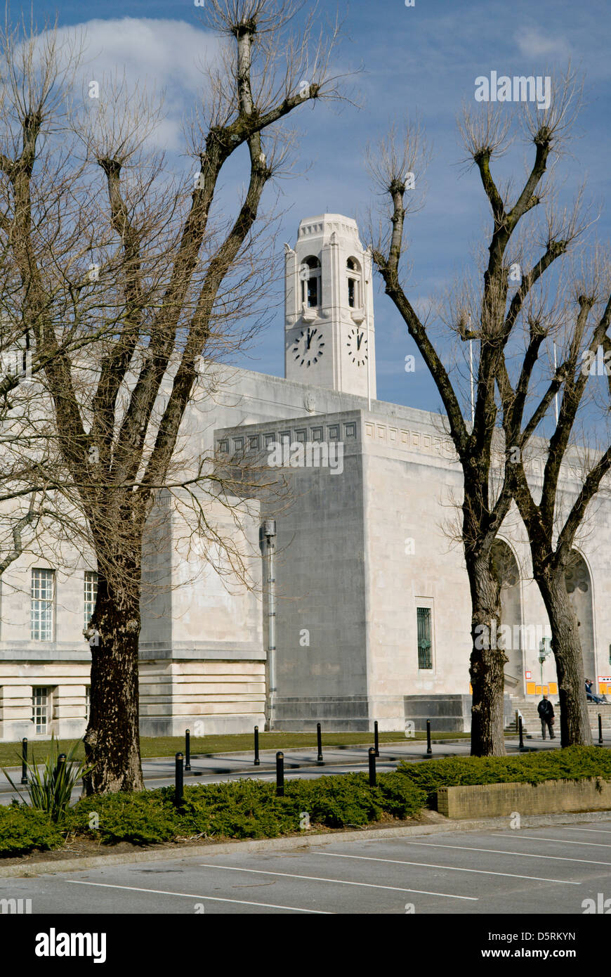 Brangwyn Hall originariamente costruita come nuova Guildhall nel 1934, Swansea, Galles del Sud. Foto Stock