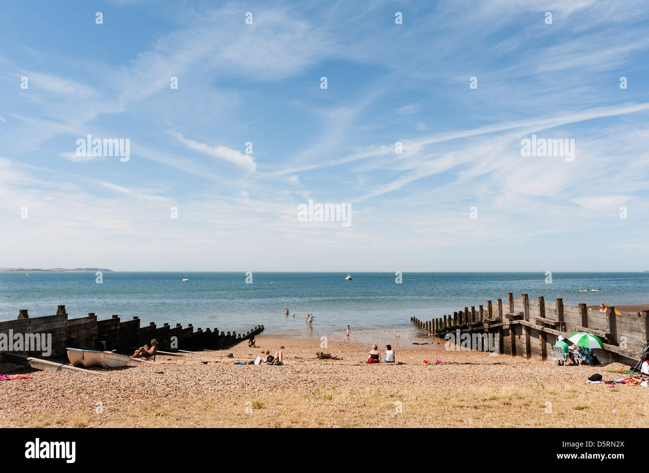 Whitstable in Kent beach, England, Regno Unito Foto Stock