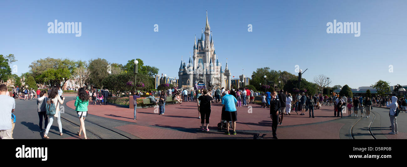 Cenerentola il castello, il Magic Kingdom, Disney World Foto Stock