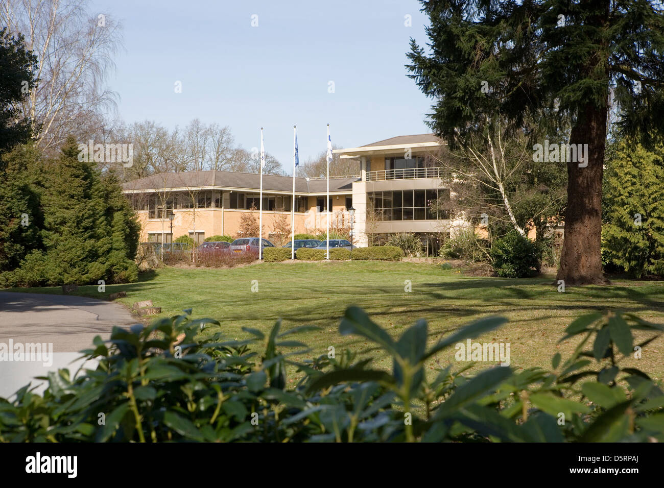 Business Park in un bosco di impostazione Foto Stock